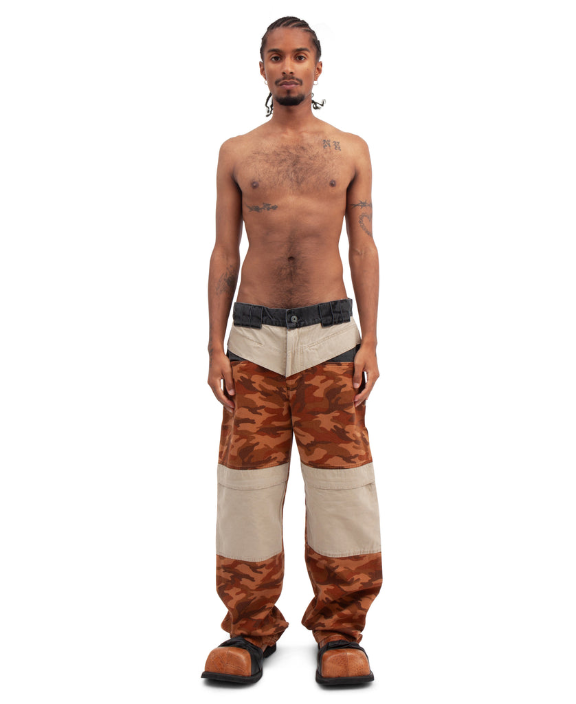PLATANO CAMO CARGO PANTS CAMO/BEIGE