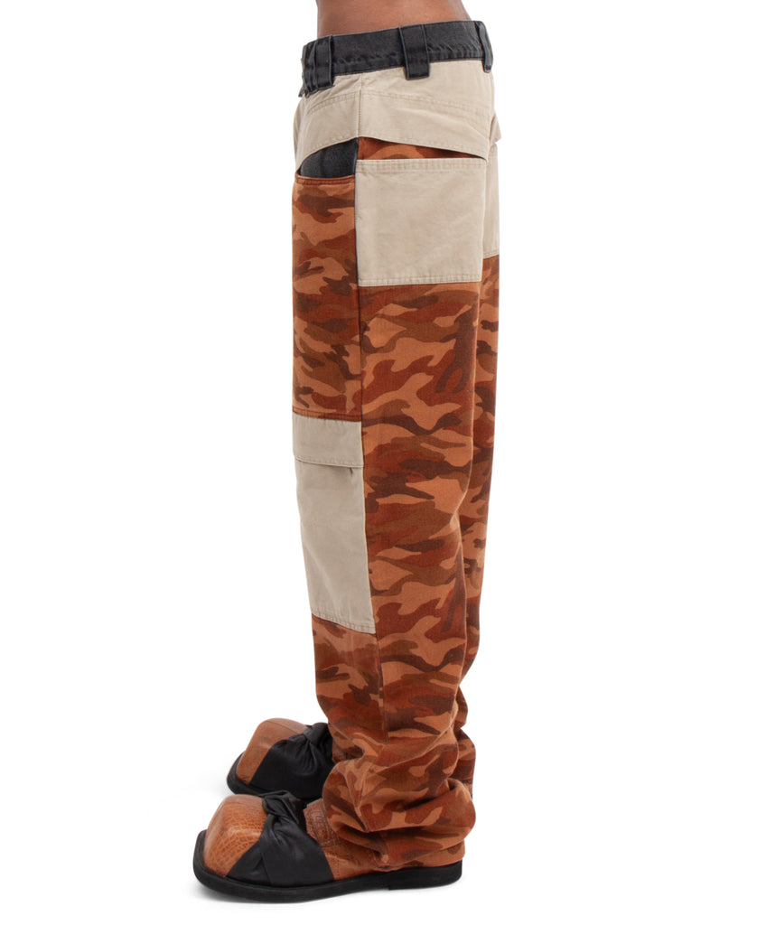 PLATANO CAMO CARGO PANTS CAMO/BEIGE