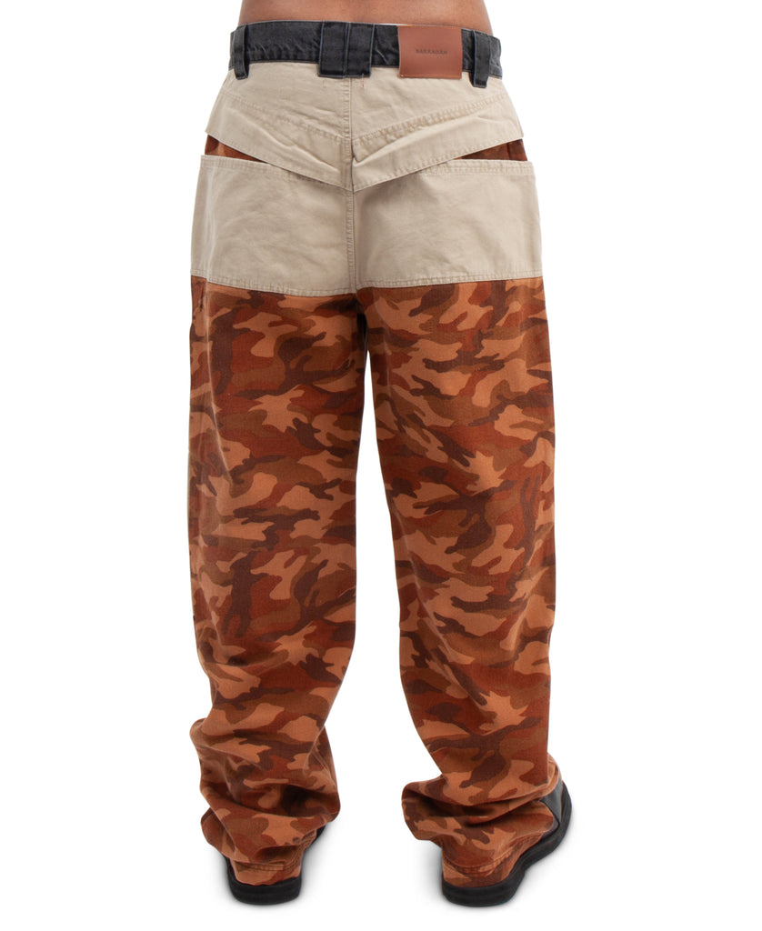 PLATANO CAMO CARGO PANTS CAMO/BEIGE