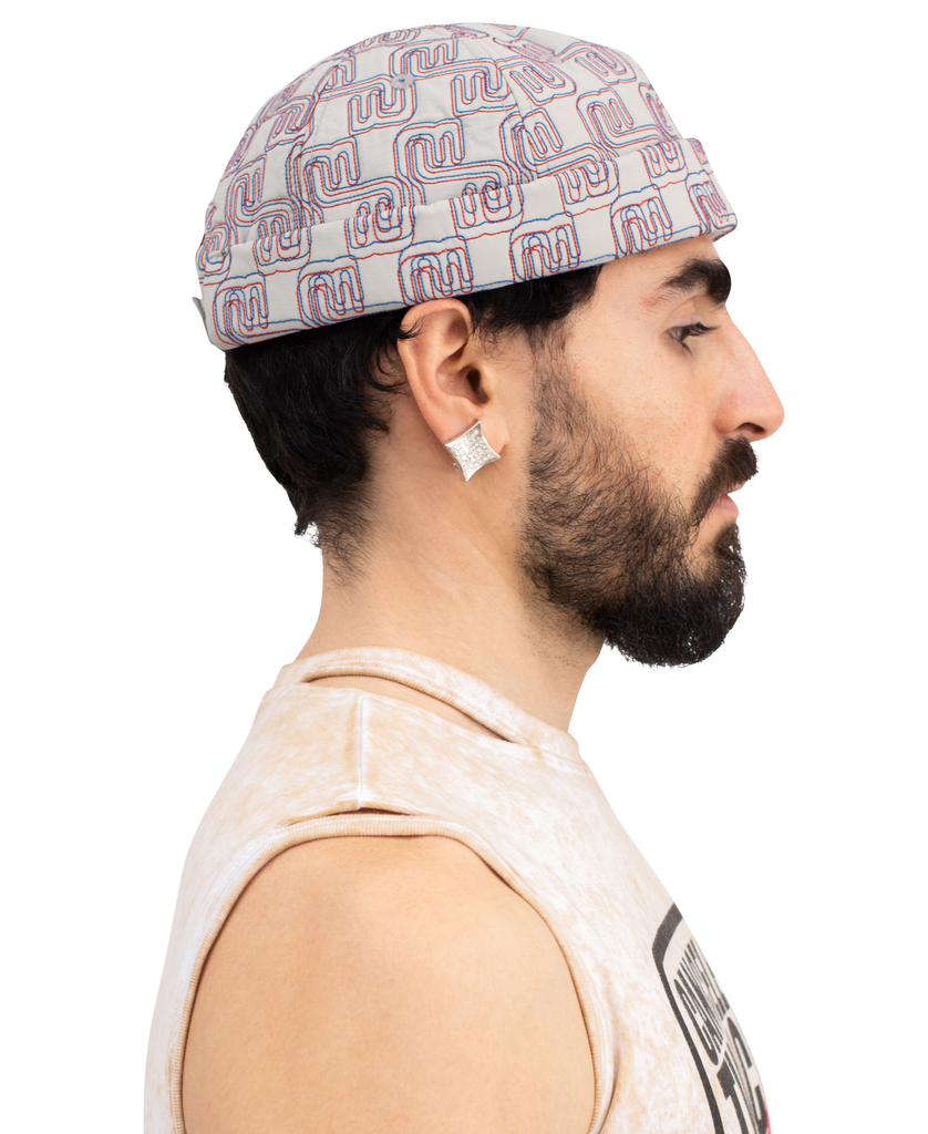 QUILTED MONOGRAM DOCKER HAT *online exclusive*