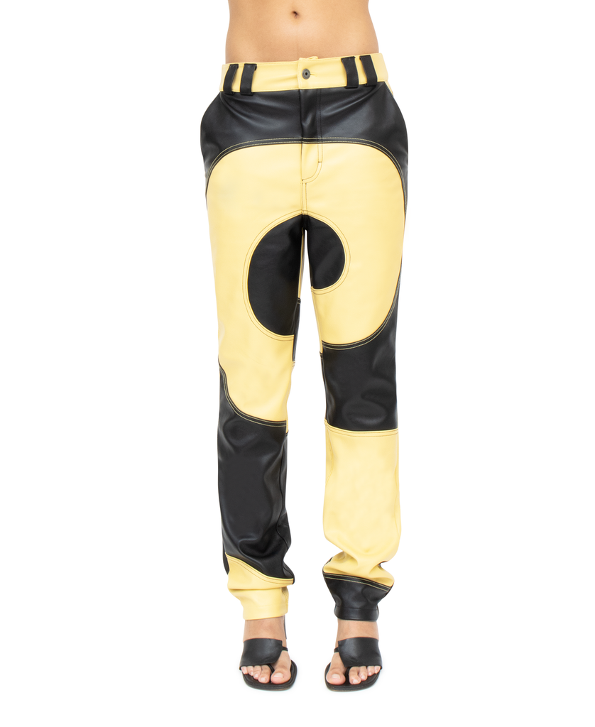 COSMIC SPIRAL PANTS (color: creamy yellow)