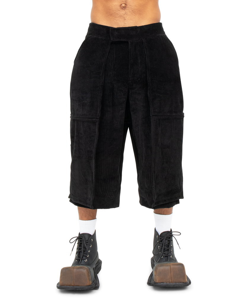 OVERSKIRT LONG SHORTS WITH DETACHABLE PANELS
