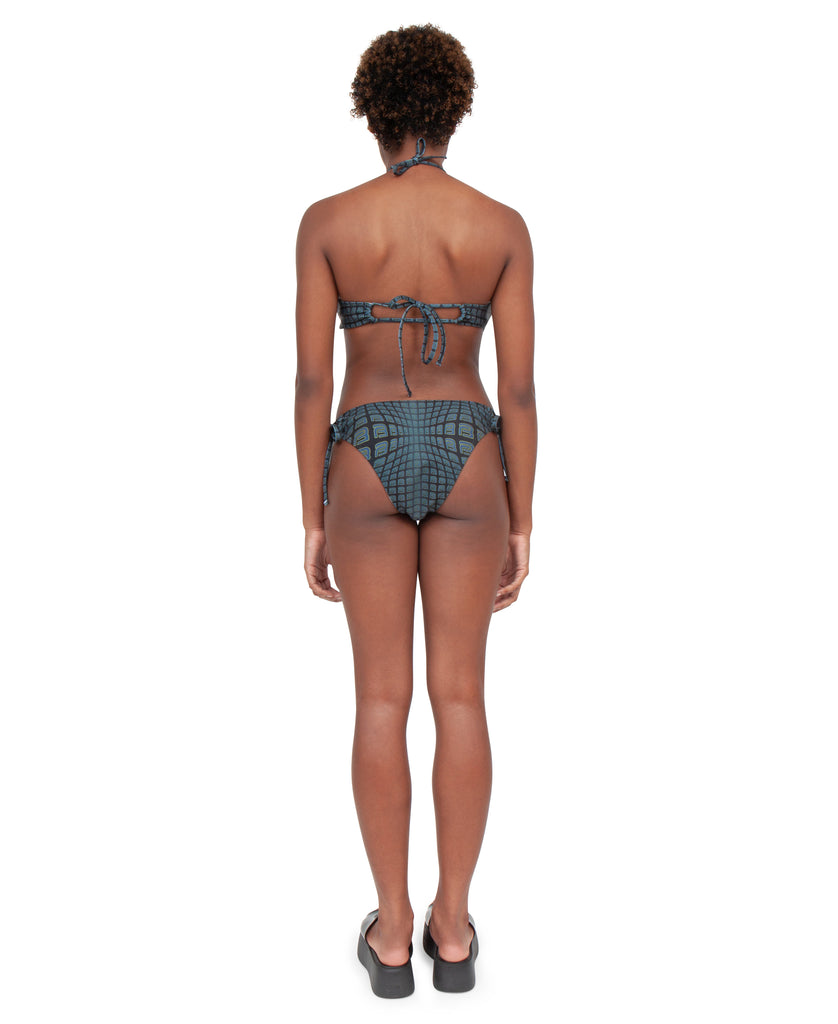 CROSS HALTER AMBRA B-KINI (gray/black monogram)